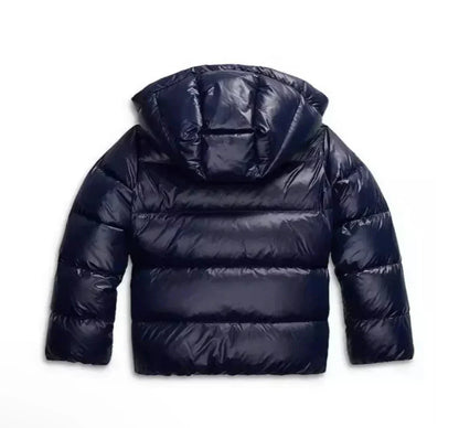 Women's cropped puffer jacket with detachable hood and ribbed cuffs – 6