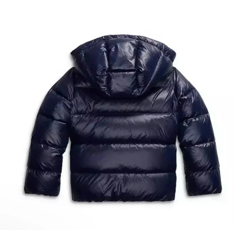 Women's cropped puffer jacket with detachable hood and ribbed cuffs – 6