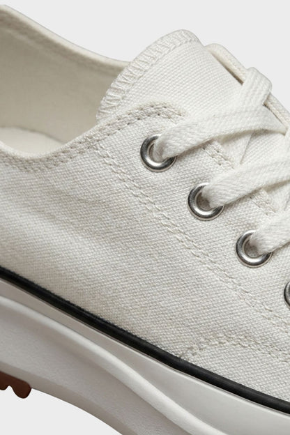 Women's Laced Low Top Sneakers with Rubber Cap