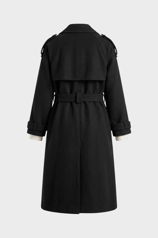 Women's Belted Trench Coat | Notched Lapel