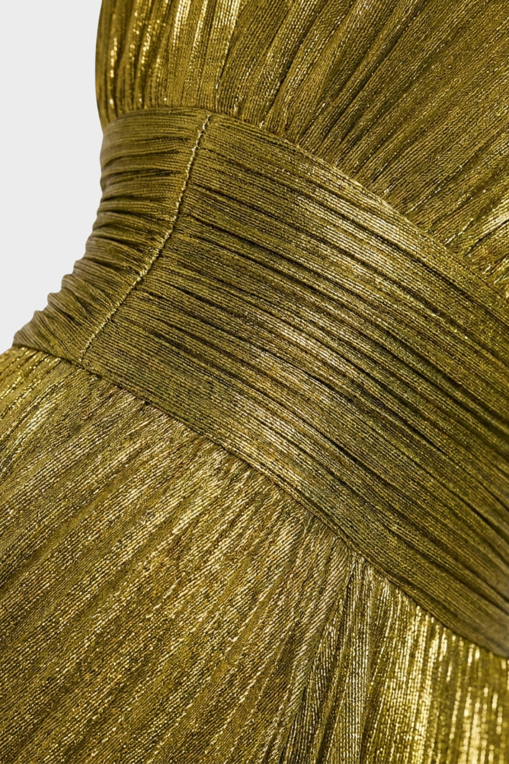 Women's Metallic Halter Maxi | Slit