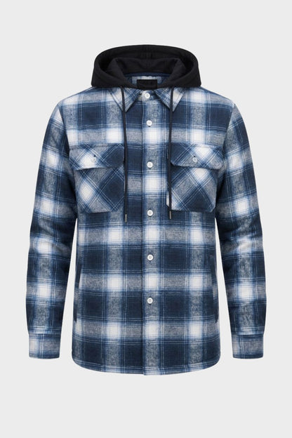 Men's Flannel Jacket | Hooded Design