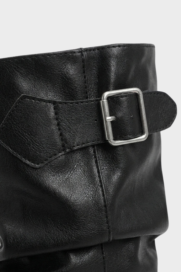 Women's Buckle Boots | Chunky Lug Sole