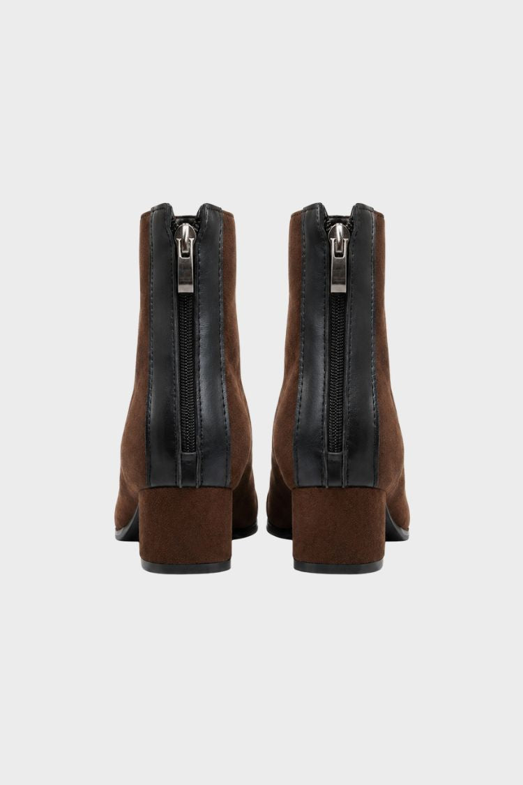 Women's Squared Ankle Boots | Block Heel