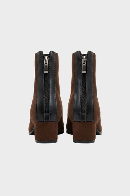 Women's Squared Ankle Boots | Block Heel