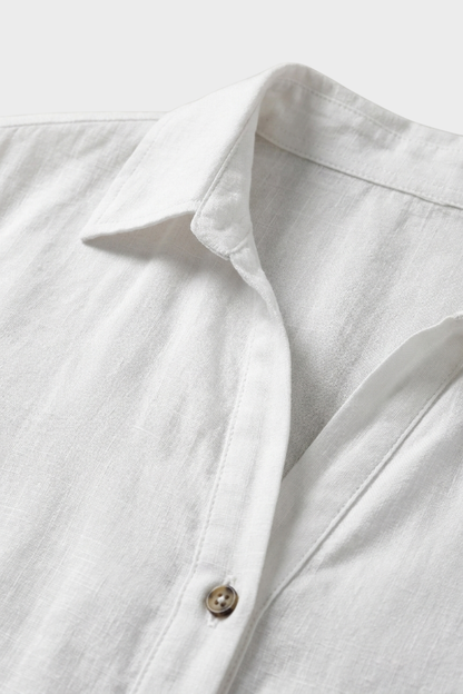 Women's Linen-Look Shirt Dress | Maxi