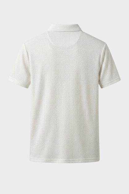 Men's Short Sleeve Polo Shirt with Buttons