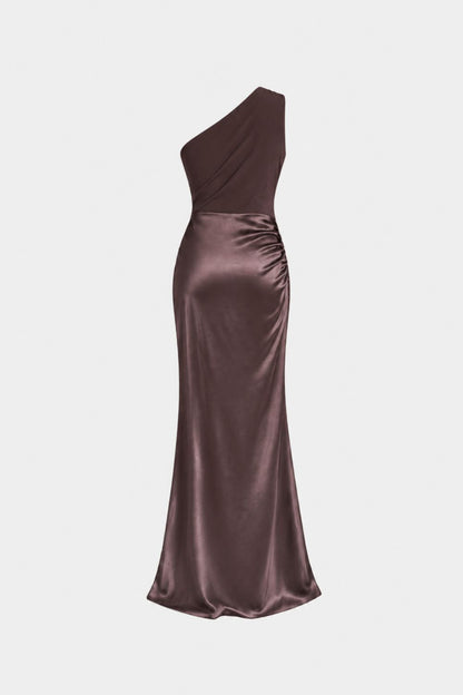 Women's One-Shoulder Maxi | Satin