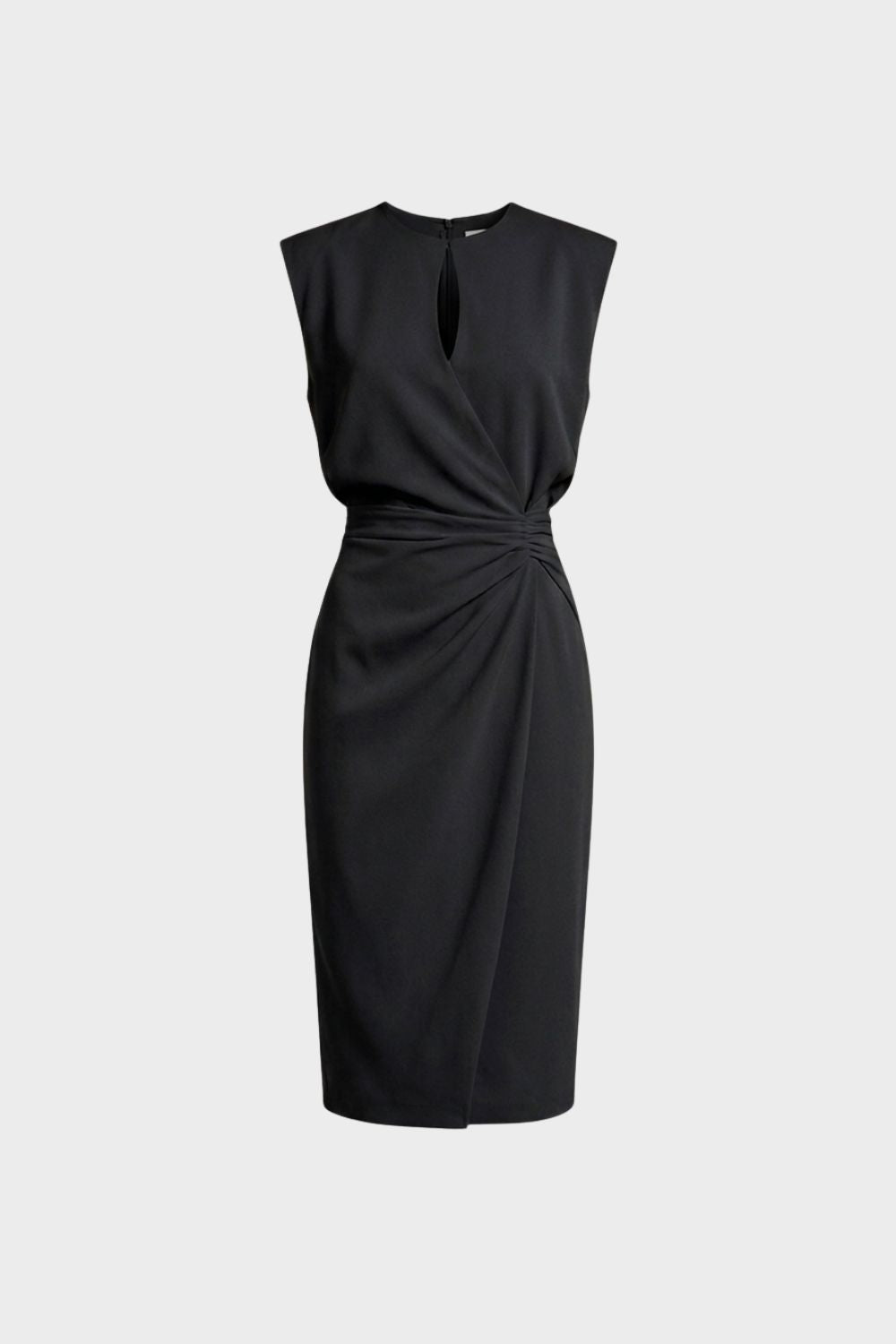 Women's Ruched Pencil Midi | Keyhole