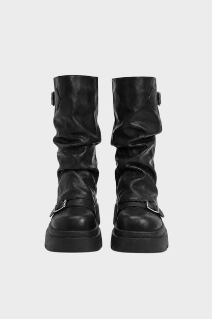 Women's Buckle Boots | Chunky Lug Sole