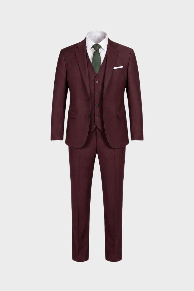 Men's 3-Piece Suit with Vest