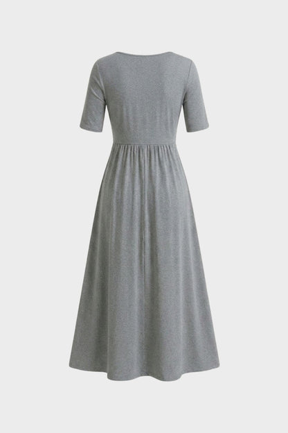 Women's Wrap Midi Dress | V-Neck