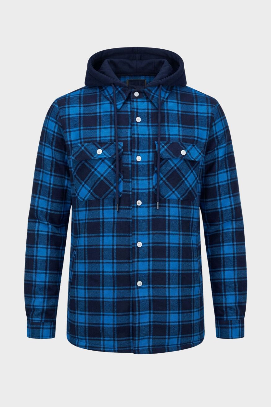 Men's Flannel Jacket | Hooded Design