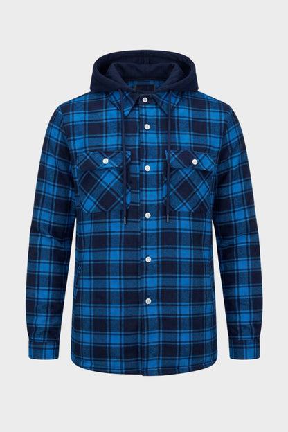 Men's Flannel Jacket | Hooded Design