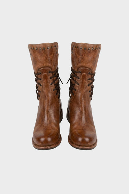 Women's Lace-Up Boots | Studded Cuff