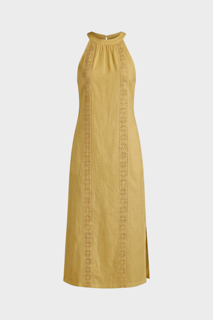 Women's Sleeveless High Neck Dress | Maxi