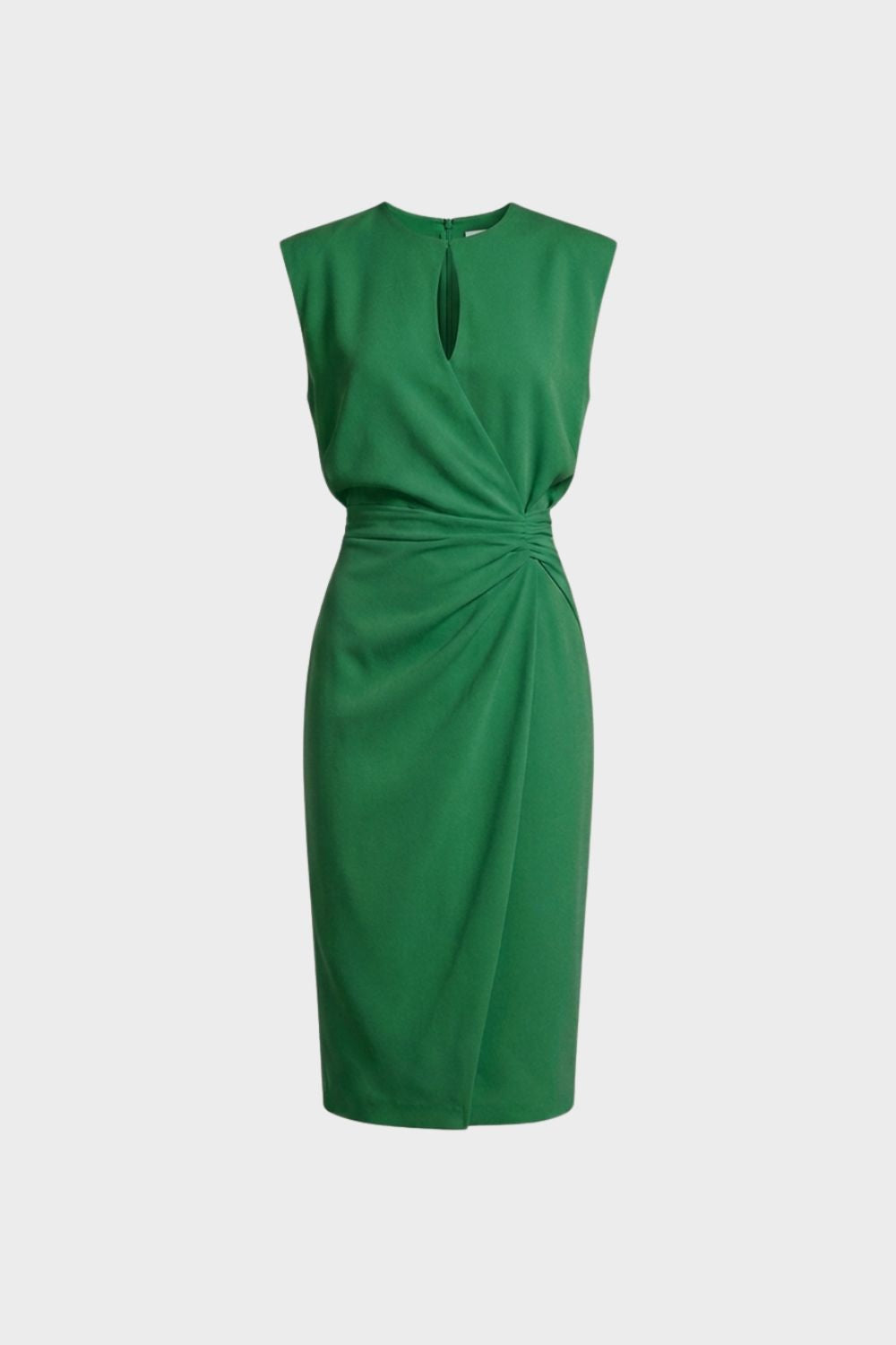 Women's Ruched Pencil Midi | Keyhole