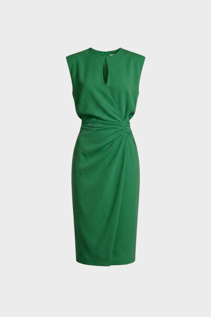 Women's Ruched Pencil Midi | Keyhole