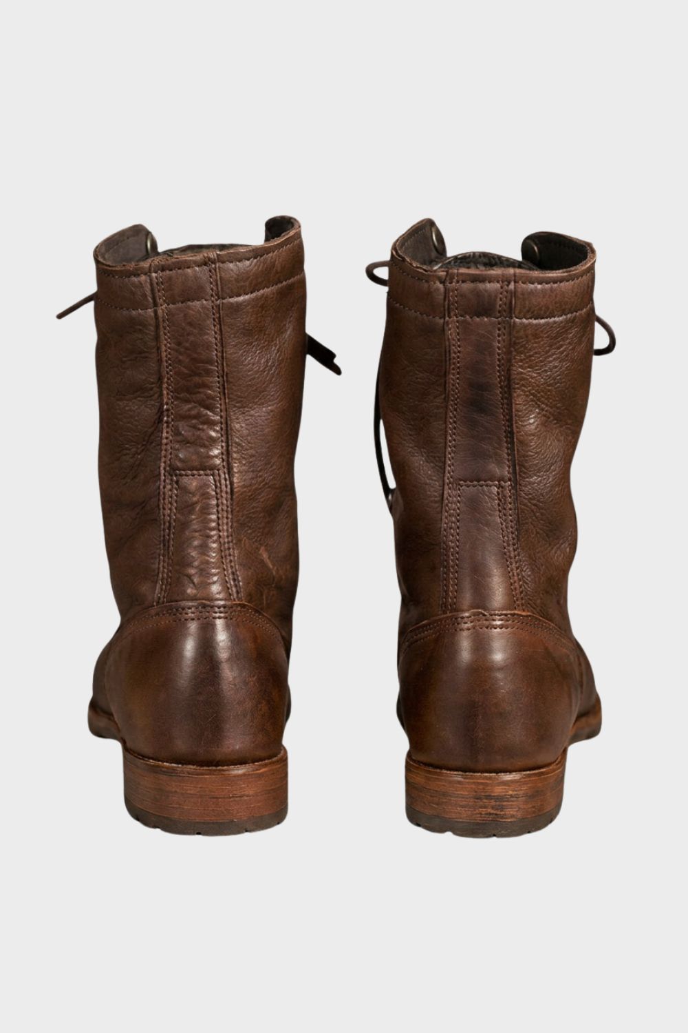 Men's Lace-Up Combat Boots | Foldover Cuff