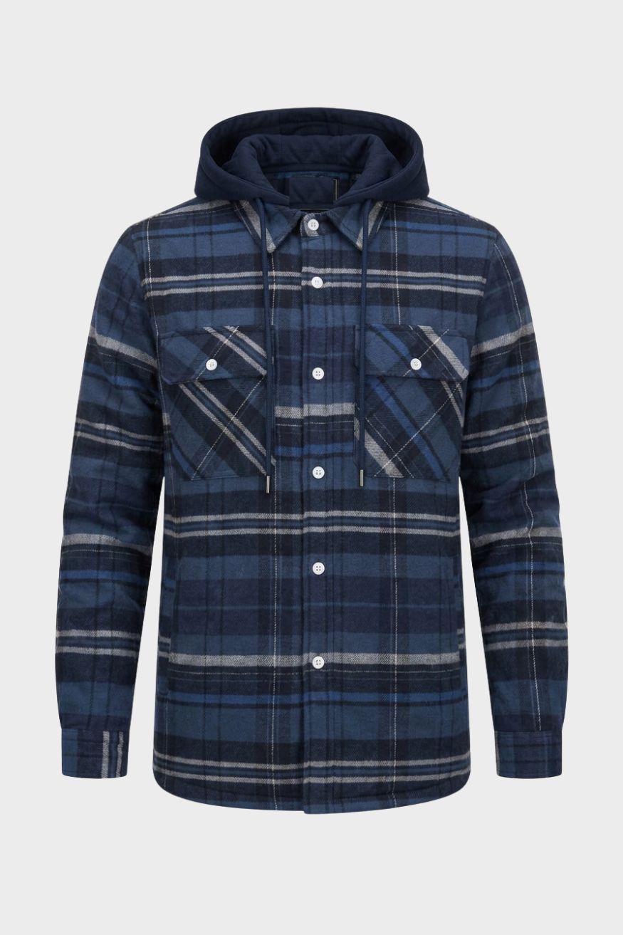 Men's Flannel Jacket | Hooded Design