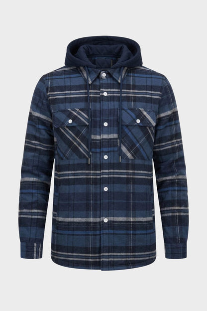Men's Flannel Jacket | Hooded Design