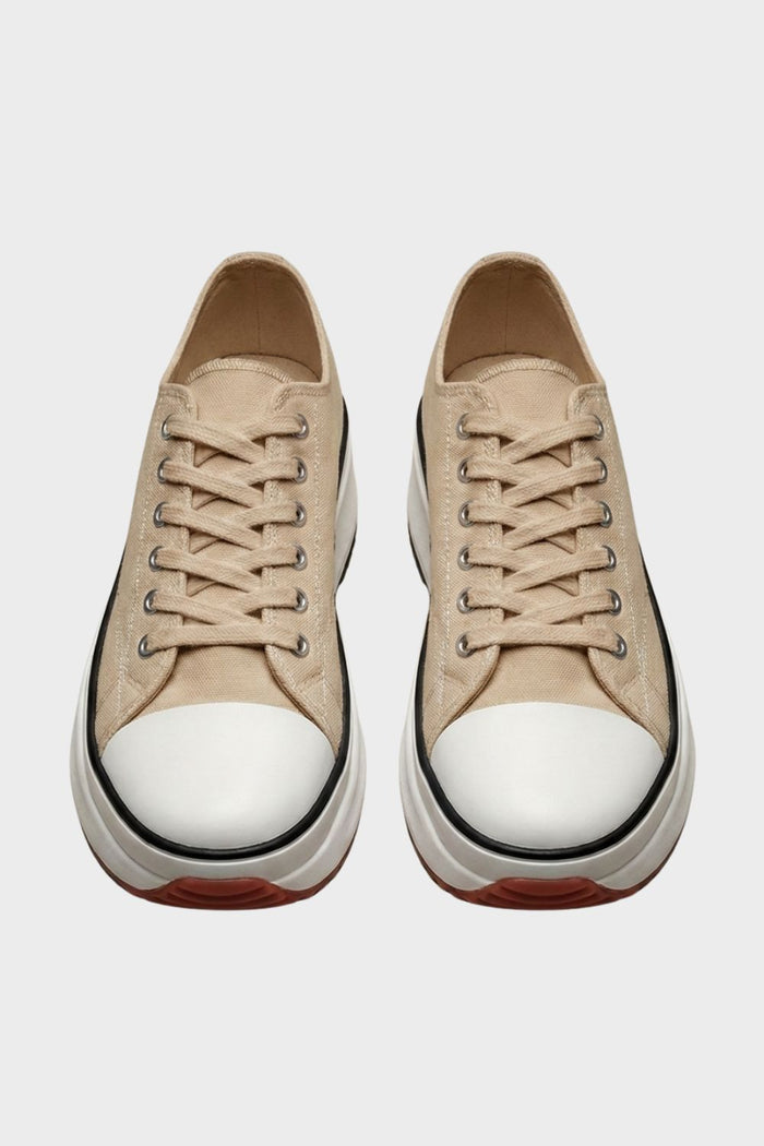 Women's Laced Low Top Sneakers with Rubber Cap
