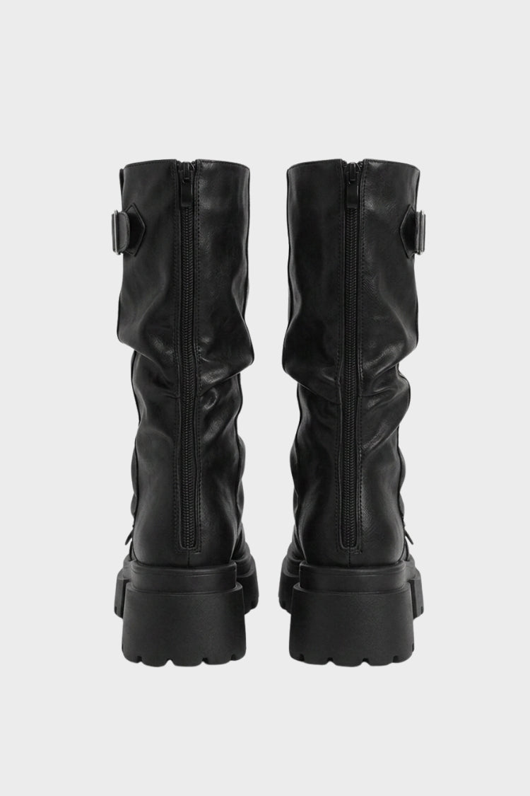 Women's Buckle Boots | Chunky Lug Sole