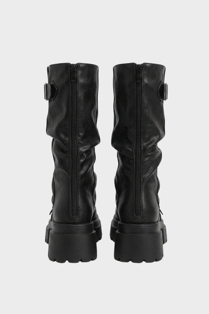 Women's Buckle Boots | Chunky Lug Sole