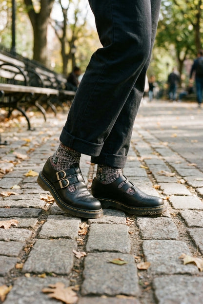 Women's Buckle Mary Jane Shoes | Round Toe