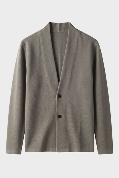 Men's Shawl-Collar Cardigan | Two-Button