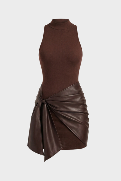 Women's Tie-Front Mini | High Neck