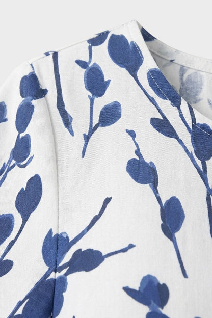 Women's Floral Linen Midi | Pockets