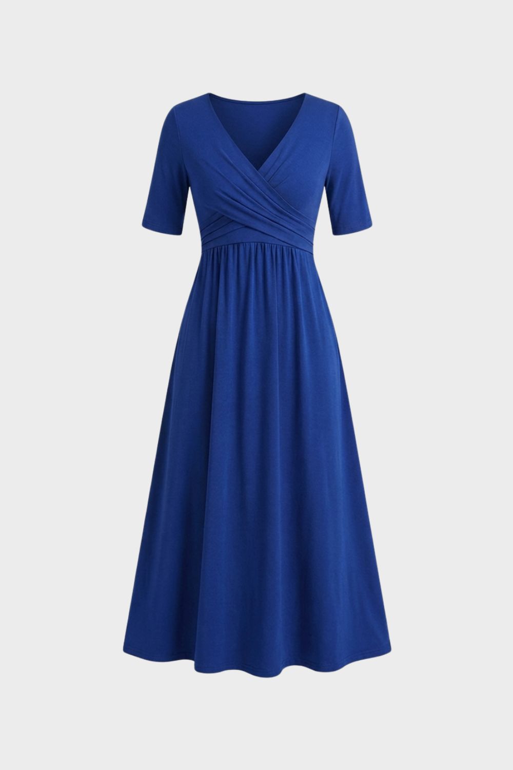 Women's Wrap Midi Dress | V-Neck