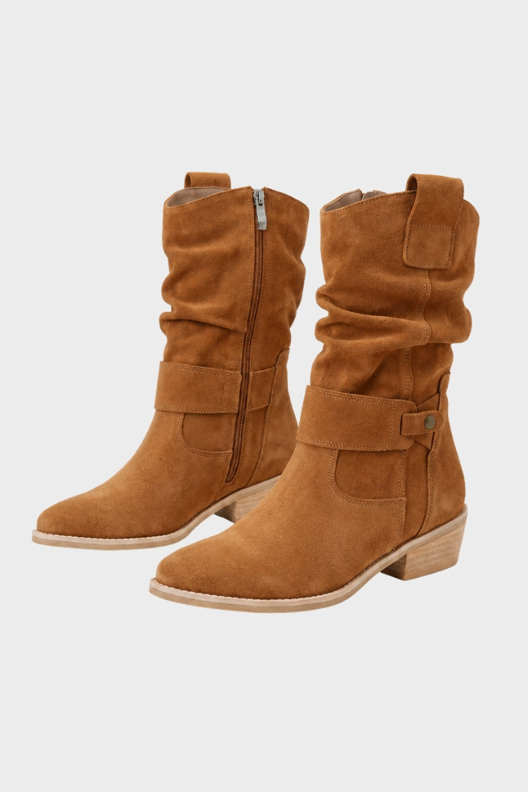 Women's Slouch Mid-Calf Boots | Buckle