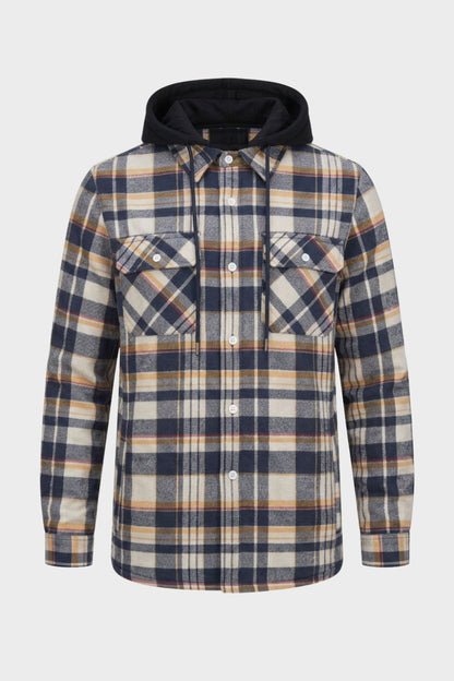Men's Flannel Jacket | Hooded Design