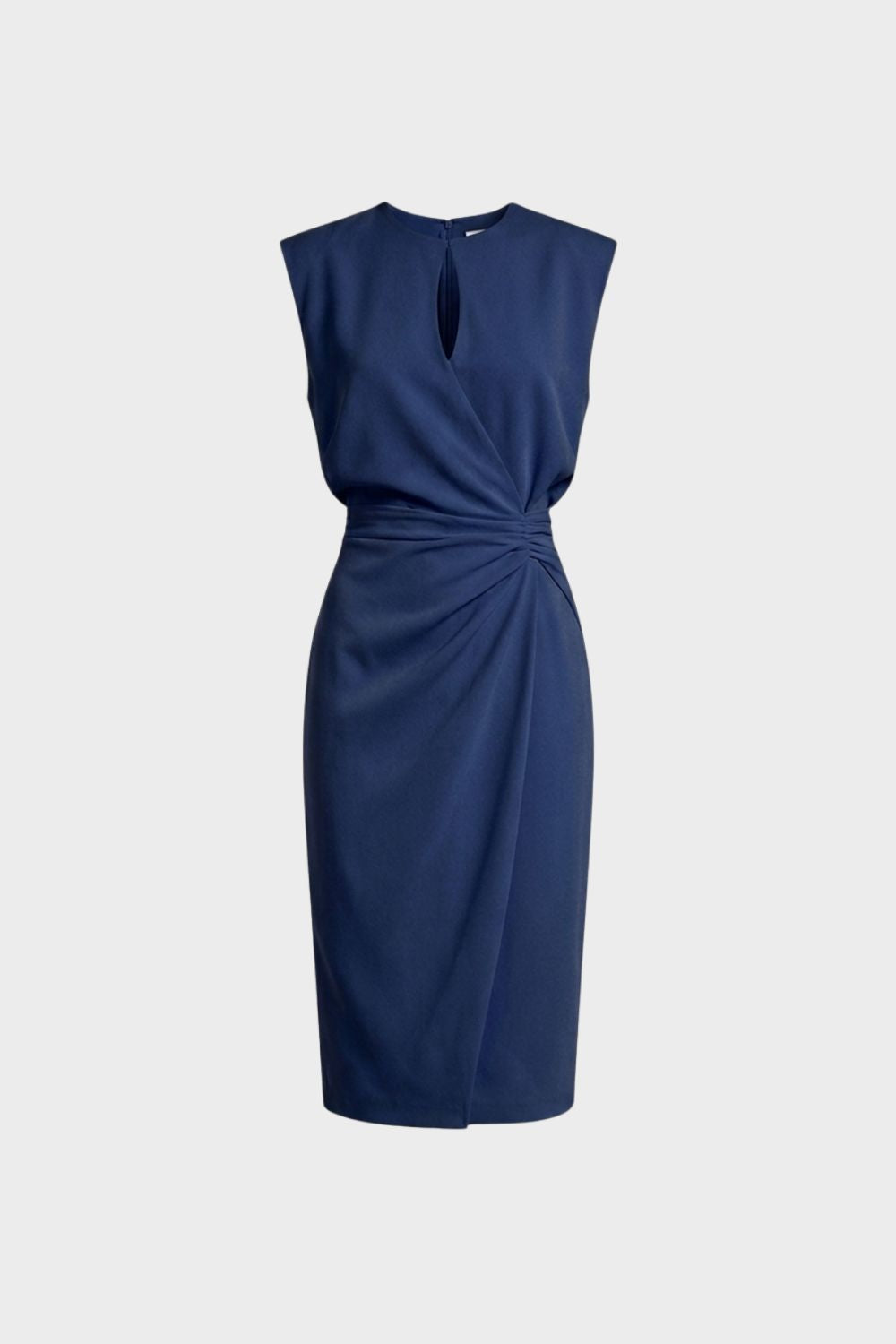 Women's Ruched Pencil Midi | Keyhole