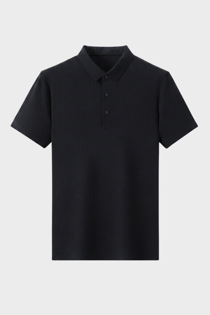Men's Short Sleeve Polo Shirt with Buttons