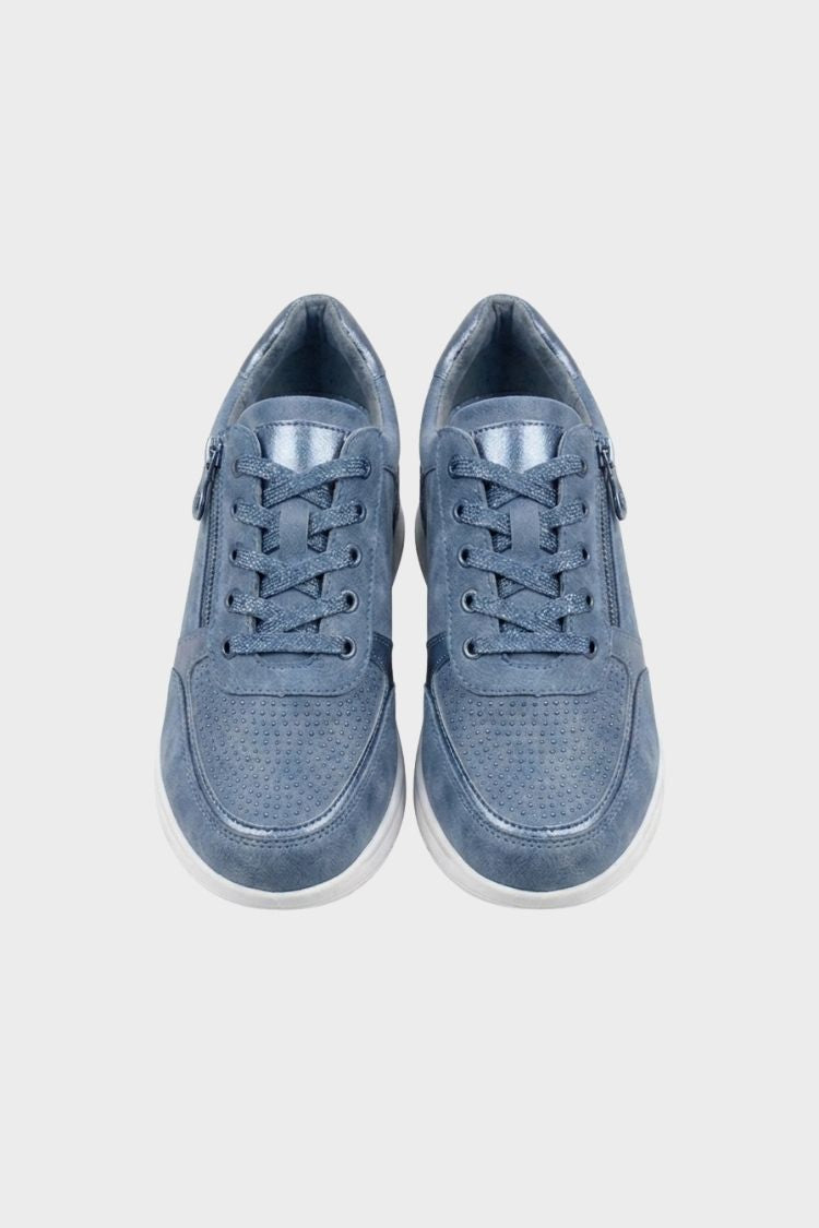 Women's Zip and Lace Sneakers