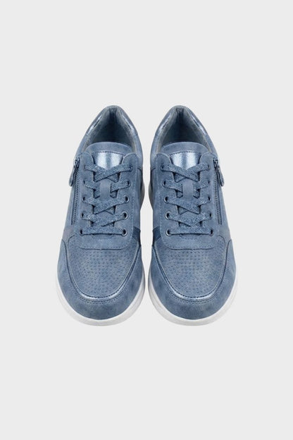 Women's Zip and Lace Sneakers