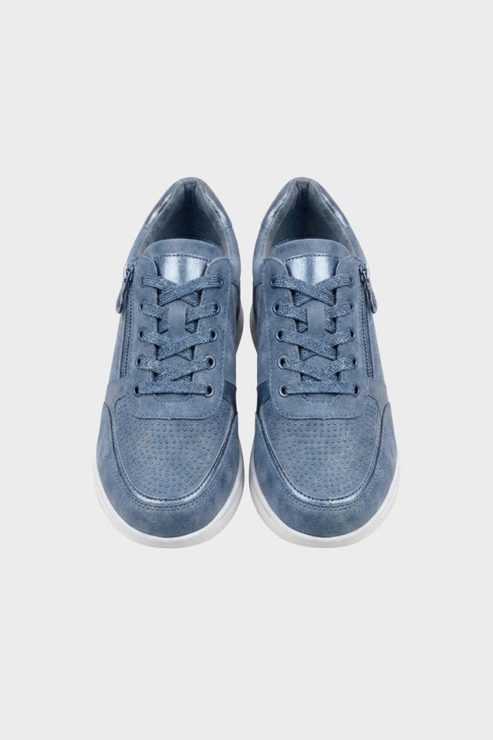 Women's Zip and Lace Sneakers