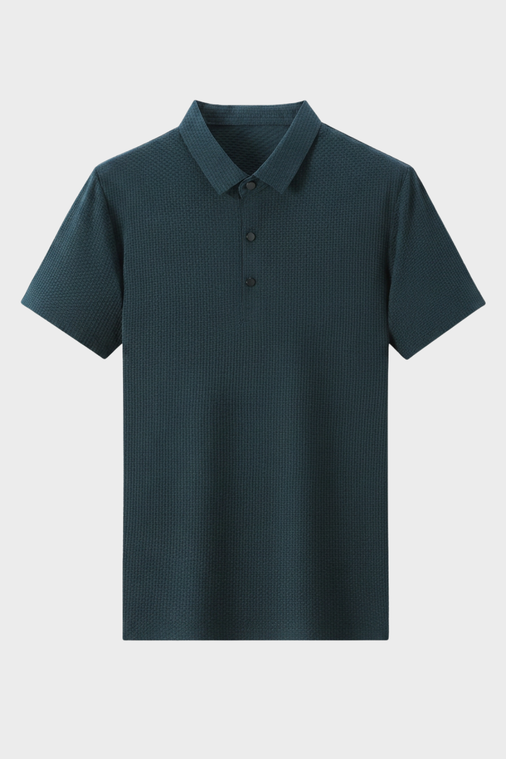 Men's Short Sleeve Polo Shirt with Buttons