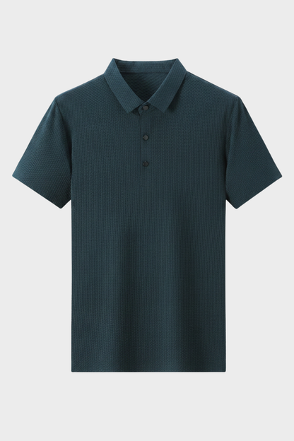 Men's Short Sleeve Polo Shirt with Buttons
