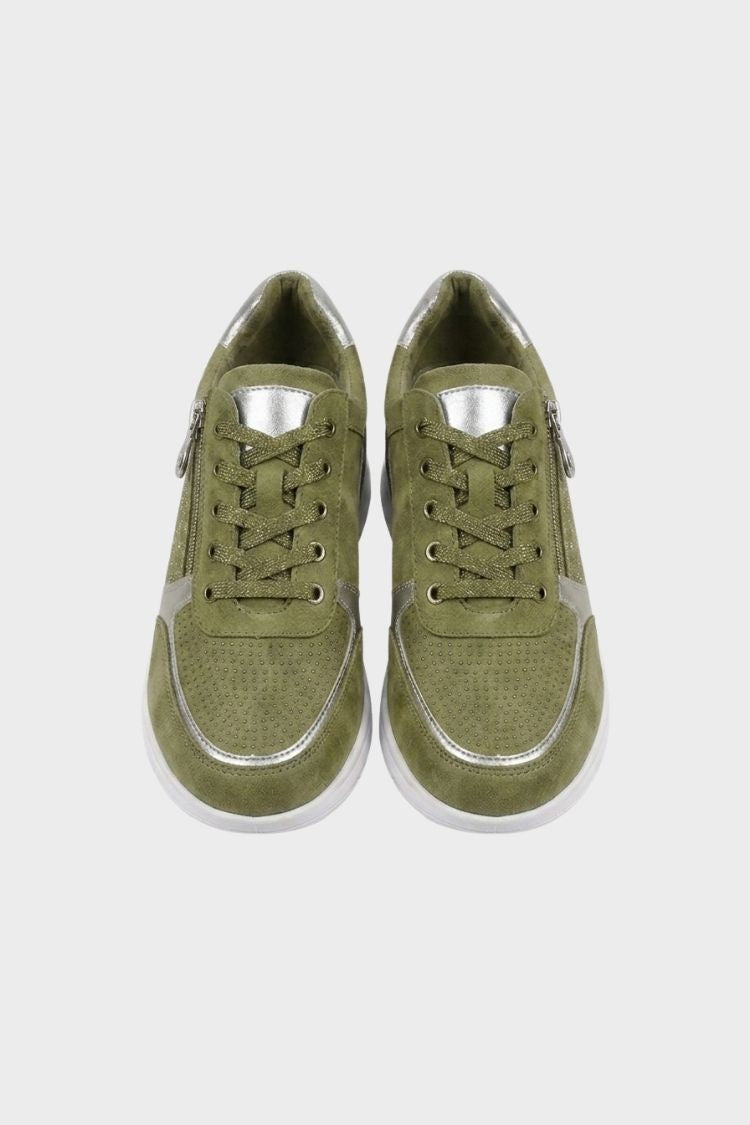 Women's Zip and Lace Sneakers