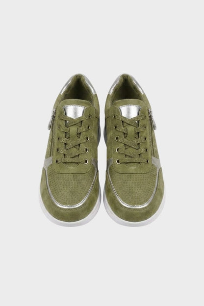 Women's Zip and Lace Sneakers