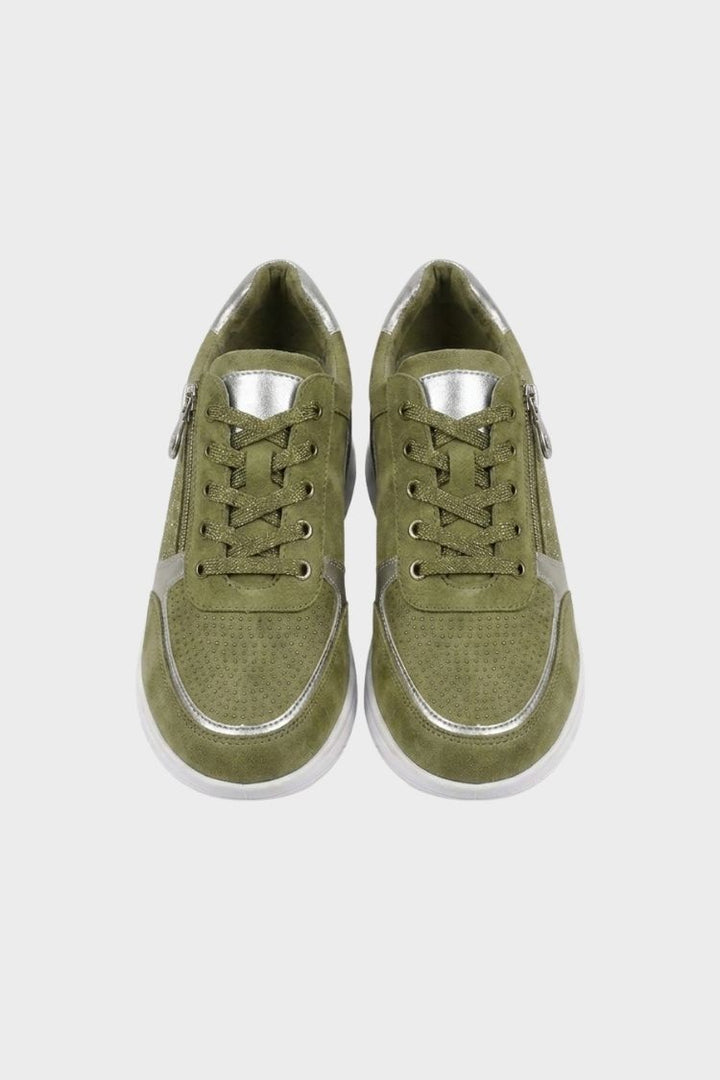 Women's Zip and Lace Sneakers