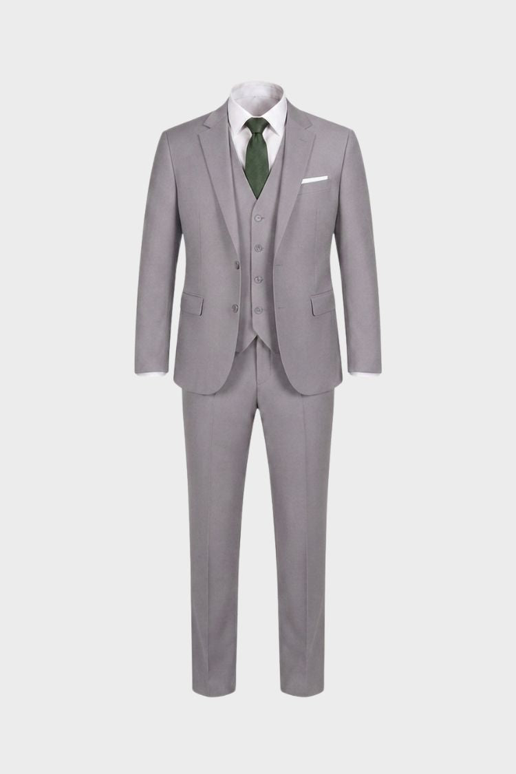 Men's 3-Piece Suit with Vest