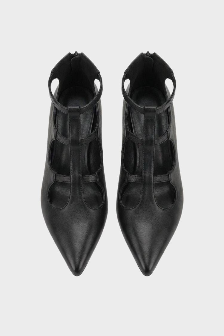 Women's T-Strap Pumps | Pointed Toe