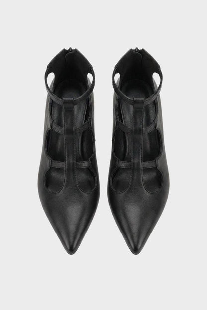 Women's T-Strap Pumps | Pointed Toe