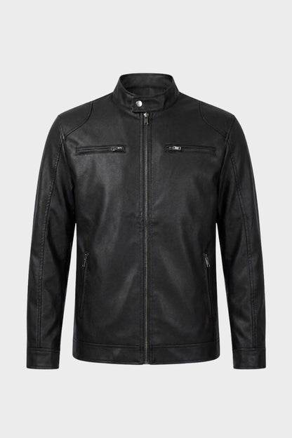 Men's Biker Jacket | Zip Pockets
