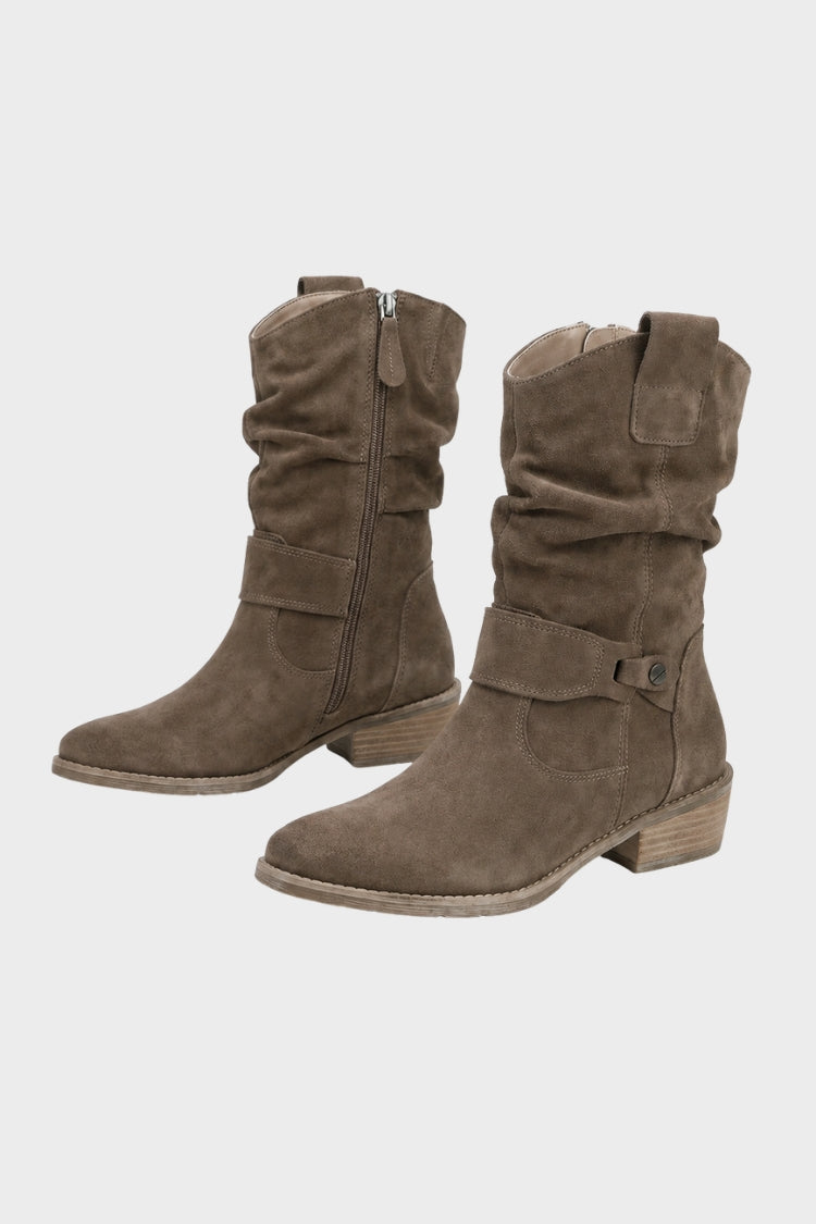 Women's Slouch Mid-Calf Boots | Buckle